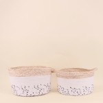 Lot de paniers corde beige naturelles | Hashtag Déco