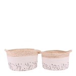 Lot de paniers corde beige naturelles | Hashtag Déco