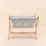 Porte revues en tissu bohème beige | Hashtag Déco