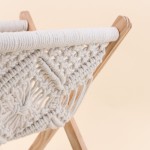 Porte revues en tissu bohème beige | Hashtag Déco