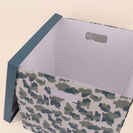 Boîte en carton recyclé beige 31cm | Hashtag Déco