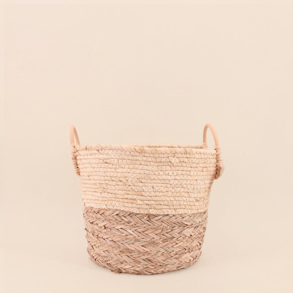 Panier rotin beige 32x25 cm naturel | Hashtag Déco