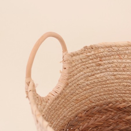 Panier rotin beige 32x25 cm naturel | Hashtag Déco