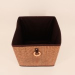 Cube rangement bambou beige marron 31x31x31cm | Hashtag Déco