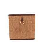 Cube rangement bambou beige marron 31x31x31cm | Hashtag Déco