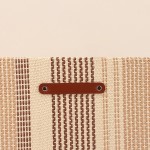 Panier cube en papier beige et marron 31cm | Hashtag Déco