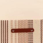 Demi panier cube beige en tissu, 31x31x15cm | Hashtag Déco