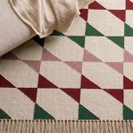 Tapis ethnique géométrique 80x150 cm en coton | Hashtag Déco