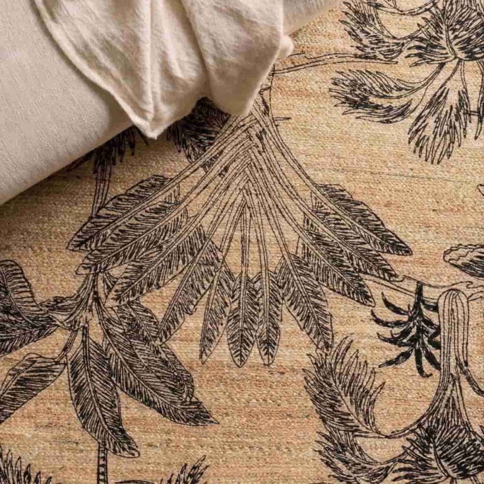 Tapis en jute jungle 120x170cm naturel | Hashtag Déco