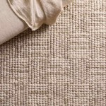 Tapis tufté beige 140x80cm en laine | Hashtag Déco