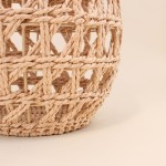 Lanterne en corde beige 37cm pour intérieur | Hashtag Déco