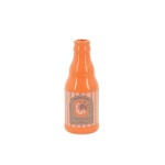 Vase bouteille céramique orange 24cm unique | Hashtag Déco