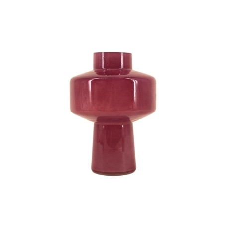 Vase géométrique en verre opaque 27cm | Hashtag Déco
