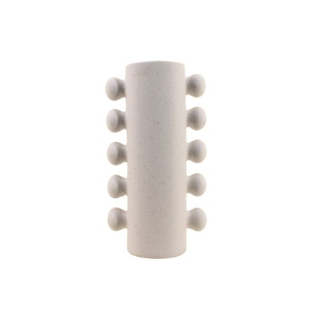 Vase porcelaine blanc perlé 31cm élégant | Hashtag Déco