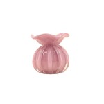 Vase boule plissé verre opaque 11cm | Hashtag Déco