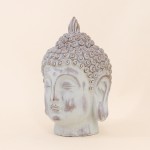 Objet déco tête bouddha résine 18cm | Hashtag Déco