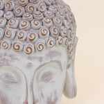 Objet déco tête bouddha résine 18cm | Hashtag Déco