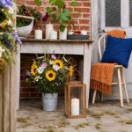 Lanterne en bois naturel avec anse 40cm | Hashtag Déco