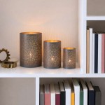 Set de 3 lanternes métal doré élégant | Hashtag Déco
