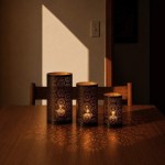 Set de 3 lanternes fleurs métal blanc | Hashtag Déco