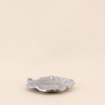 Vide poche feuille aluminium gris 11,5x15cm | Hashtag Déco