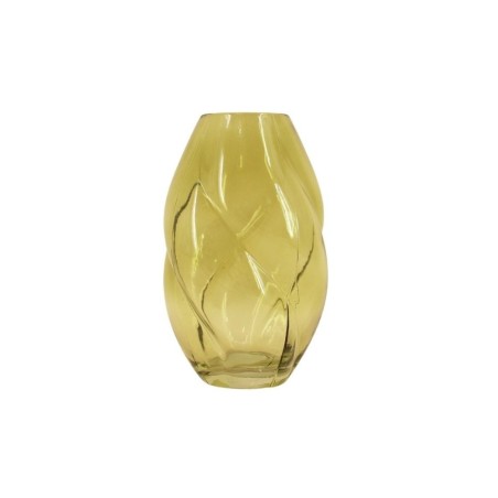 Vase en verre rouge 22 cm, design moderne | Hashtag Déco