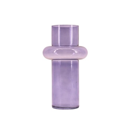 Vase anneau en verre bleu 31cm - Élégance garantie | Hashtag Déco