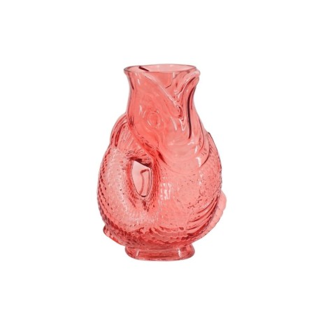 Vase poisson en verre 24cm transparent | Hashtag Déco