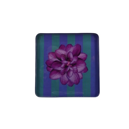 Plateau en métal violet 25x25 cm | Hashtag Déco