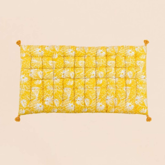 Matelas feuillage en tissu 120x60 cm | Hashtag Déco