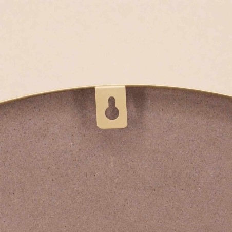 Miroir rond métal blanc fleurs 50cm | Hashtag Déco