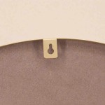 Miroir rond métal blanc fleurs 50cm | Hashtag Déco