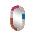 Miroir ovale corde beige 55x30cm | Hashtag Déco