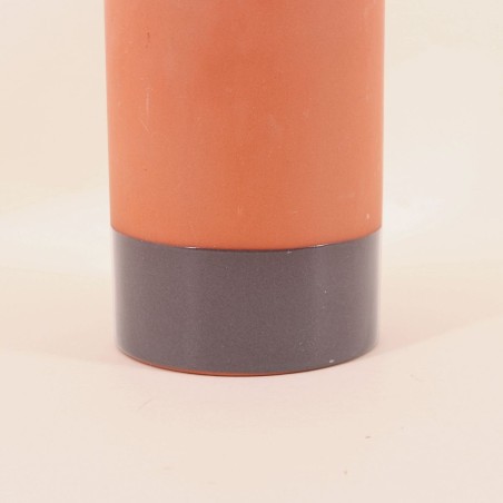 Vase tube céramique bicolore 17cm | Hashtag Déco