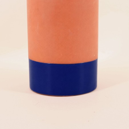 Vase tube céramique bicolore 17cm | Hashtag Déco