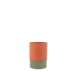 Vase tube céramique bicolore 17cm | Hashtag Déco