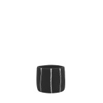 Cache-pot ciment noir 13cm, design moderne | Hashtag Déco
