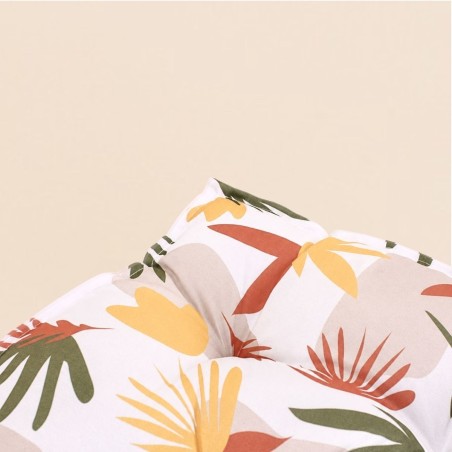 Coussin outdoor fleurs anti-UV déperlant coloré | Hashtag Déco