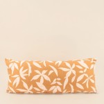 Coussin feuillage ocre coton 30x70cm | Hashtag Déco