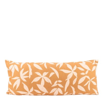 Coussin feuillage ocre coton 30x70cm | Hashtag Déco
