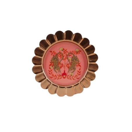 Plateau métal laqué Asian Fauna Ø22cm | Hashtag Déco