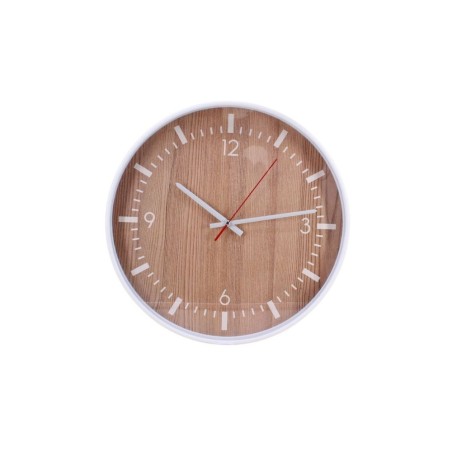 Horloge ronde en bois 40cm, élégance naturelle | Hashtag Déco