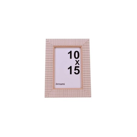 Cadre photo naturel strié beige en MDF | Hashtag Déco