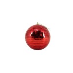 Boule à facettes 15cm plastique rouge | Hashtag Déco