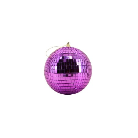 Boule à facettes 15cm plastique rouge | Hashtag Déco