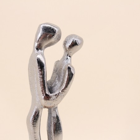 Objet déco couple 19cm résine noir | Hashtag Déco