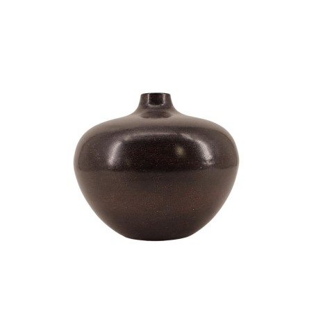 Vase design métal noir 27x24cm | Hashtag Déco