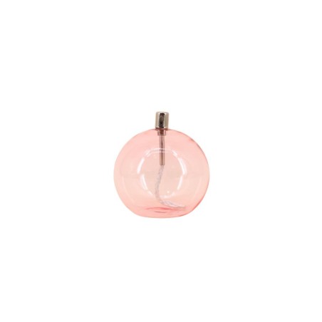 Lampe à huile en verre rose soufflé | Hashtag Déco