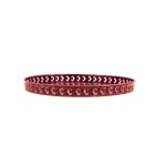 Plateau métal violet motifs relief 37cm | Hashtag Déco