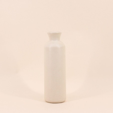 Vase en céramique blanc 27cm élégant | Hashtag Déco